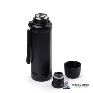 Altıgen Köşeli Termos Termos - 500 Ml - Siyah - KTT 6000