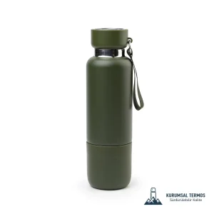 Bardaklı Termos 500 Ml - Haki - KTT 1601