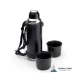 Çift Bardaklı İpli Termos - 1000 Ml - Yeşil - KTT 5000