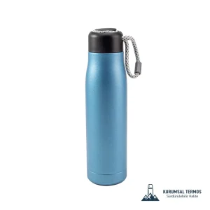 Örgü İpli Termos 500 Ml - Mavi - KTT 1802