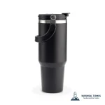 Pipetli Taşıma Saplı Termos - 1200 Ml - Siyah - KTT 7000