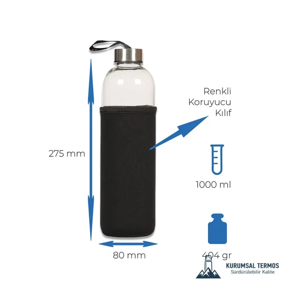 Toptan Cam Matara 1000 ML KTM 5002
