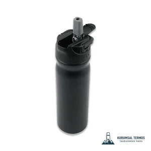 Pipetli Taşıma Saplı Termos - 500 Ml - Siyah - KTT 17000
