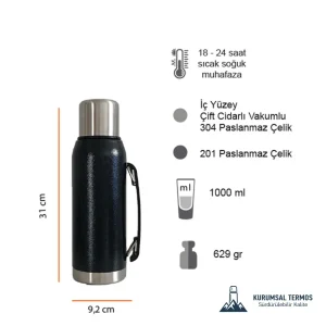 Termos 1000 ml (24 Saat Isı Koruma) - KTT 19001