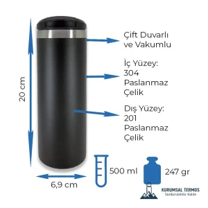 Termos Bardak 500 ML KTT 9002